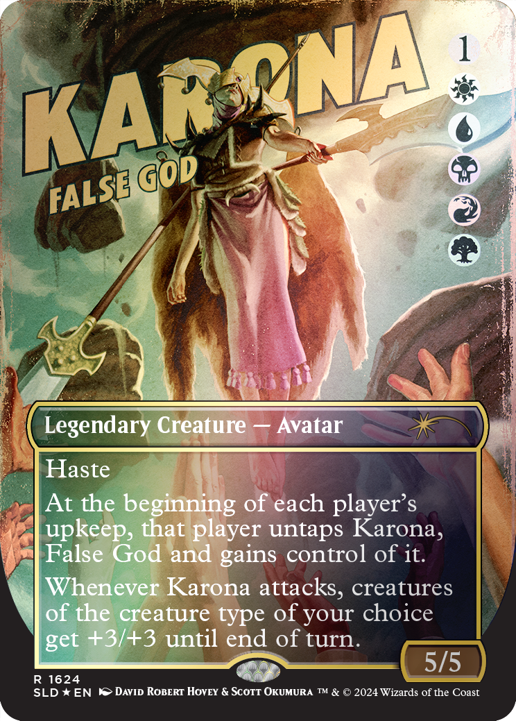 Karona, False God (Rainbow Foil) [Secret Lair Drop Series] | Eastridge Sports Cards & Games