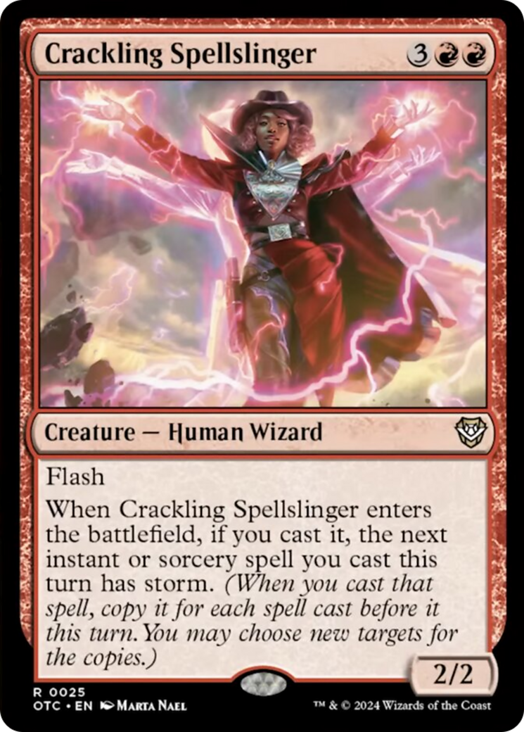 Crackling Spellslinger [Outlaws of Thunder Junction Commander] | Eastridge Sports Cards & Games