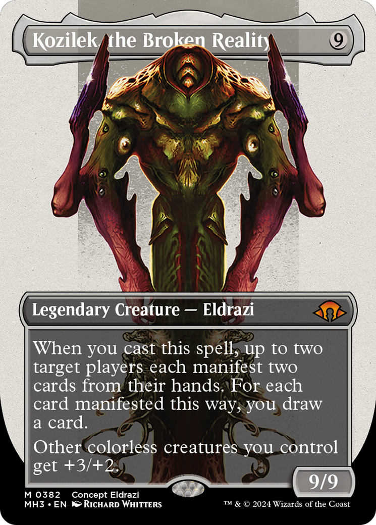 Kozilek, the Broken Reality (Borderless) [Modern Horizons 3] | Eastridge Sports Cards & Games