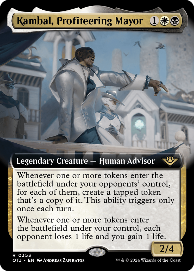 Kambal, Profiteering Mayor (Extended Art) [Outlaws of Thunder Junction] | Eastridge Sports Cards & Games