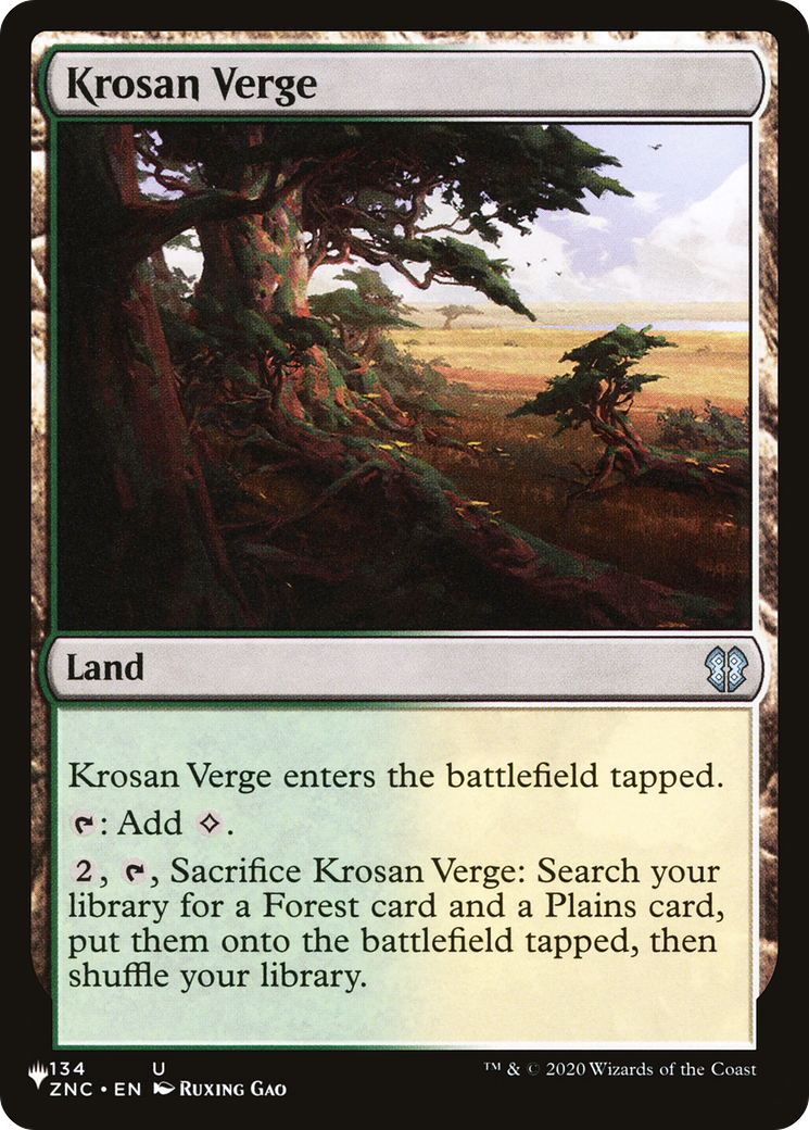 Krosan Verge (ZNC) [The List] | Eastridge Sports Cards & Games