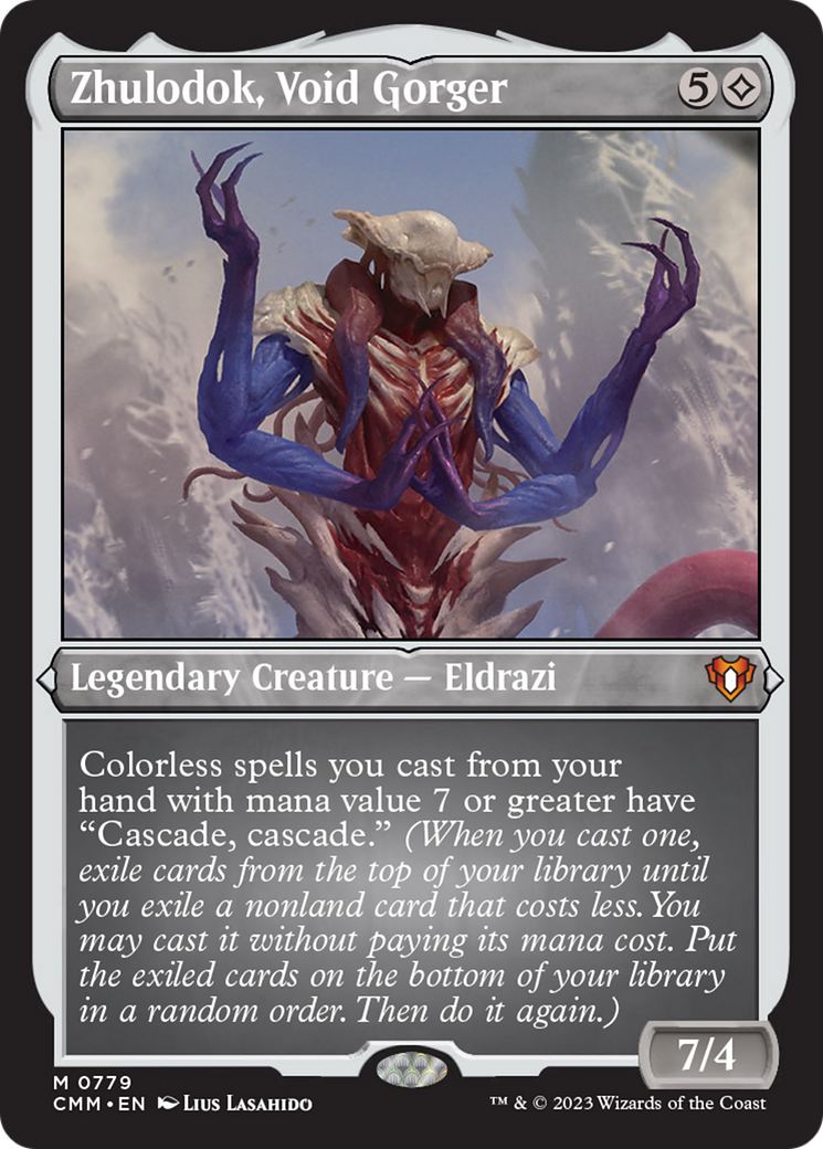 Zhulodok, Void Gorger (Display Commander) (Foil Etched) [Commander Masters] | Eastridge Sports Cards & Games