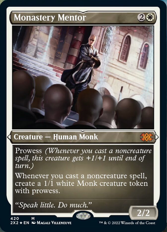 Monastery Mentor (Foil Etched) [Double Masters 2022] | Eastridge Sports Cards & Games