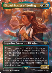 Elrond, Master of Healing (Borderless Alternate Art) [The Lord of the Rings: Tales of Middle-Earth] | Eastridge Sports Cards & Games