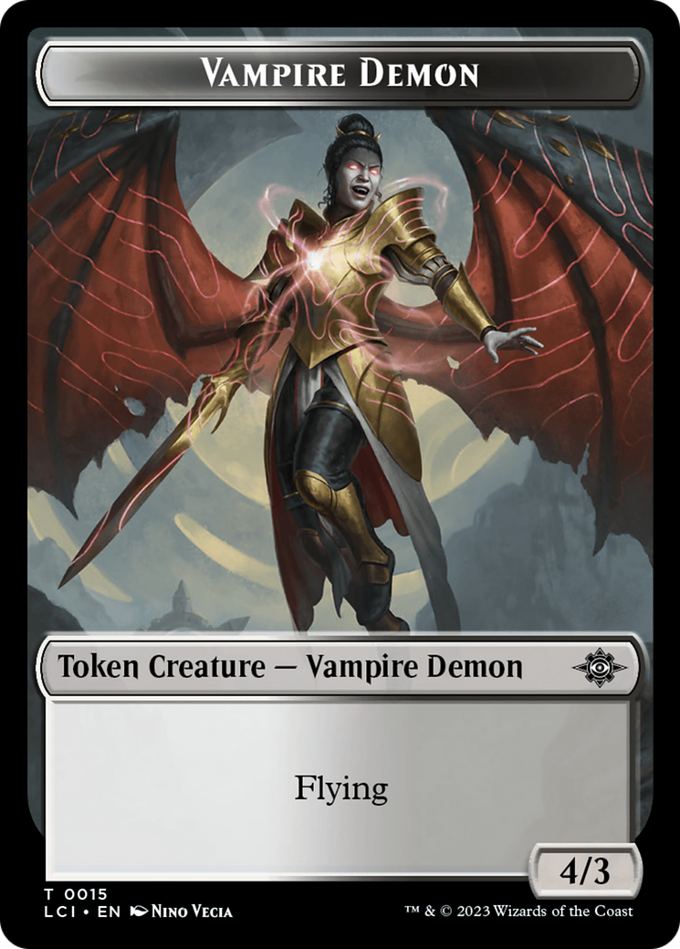 Gnome // Vampire Demon Double-Sided Token [The Lost Caverns of Ixalan Tokens] | Eastridge Sports Cards & Games