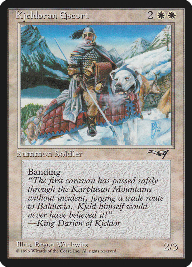 Kjeldoran Escort (Mountain Background) [Alliances] | Eastridge Sports Cards & Games