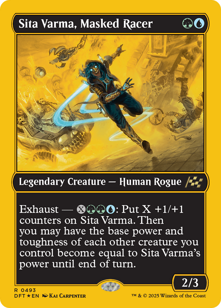 Sita Varma, Masked Racer (First-Place Foil) [Aetherdrift] | Eastridge Sports Cards & Games