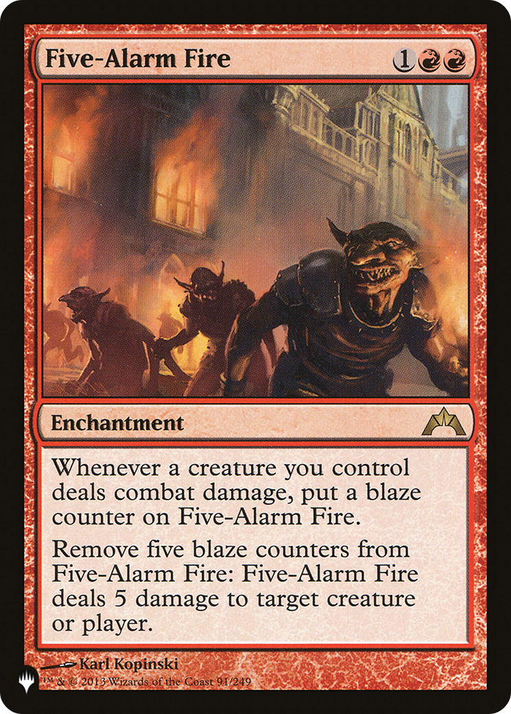 Five-Alarm Fire [The List] | Eastridge Sports Cards & Games