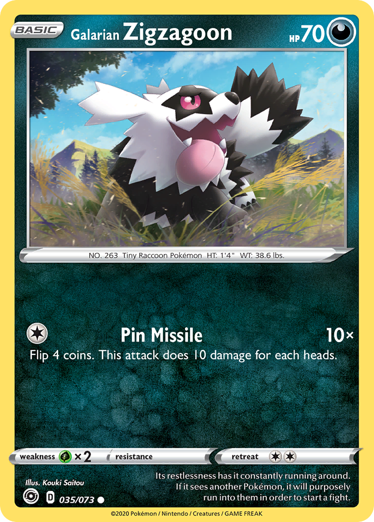 Galarian Zigzagoon (035/073) [Sword & Shield: Champion's Path] | Eastridge Sports Cards & Games