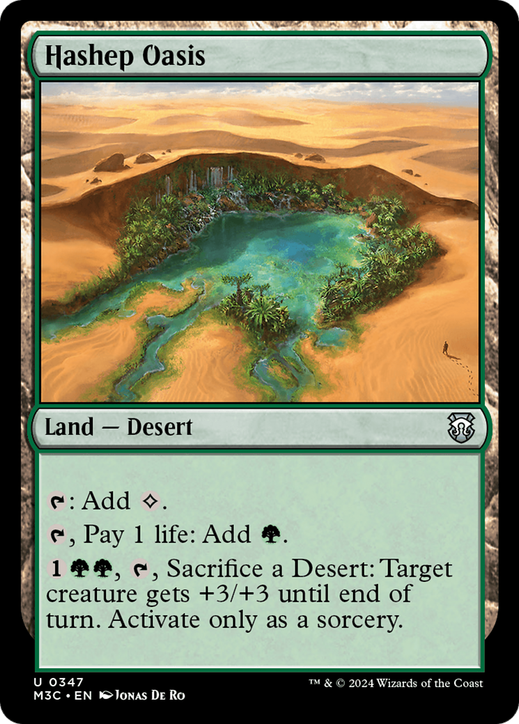 Hashep Oasis (Ripple Foil) [Modern Horizons 3 Commander] | Eastridge Sports Cards & Games