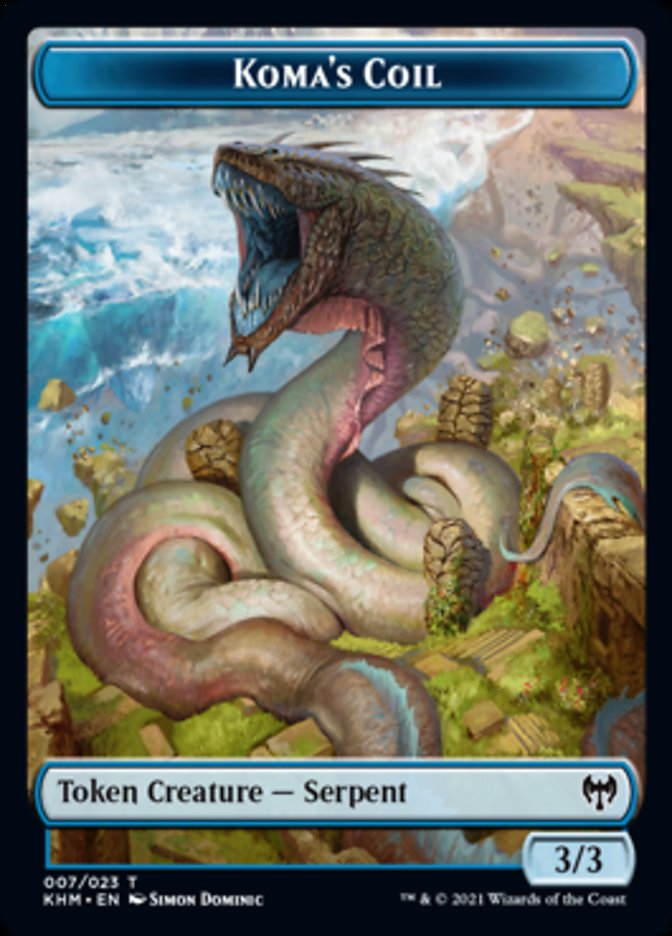 Koma's Coil Token [Kaldheim Tokens] | Eastridge Sports Cards & Games
