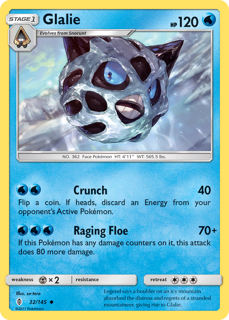 Glalie (32/145) [Sun & Moon: Guardians Rising] | Eastridge Sports Cards & Games