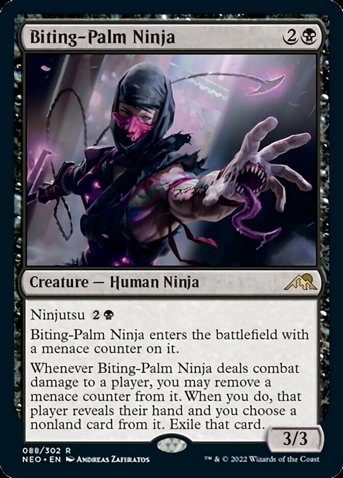 Biting-Palm Ninja [Kamigawa: Neon Dynasty] | Eastridge Sports Cards & Games