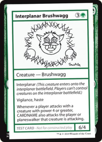 Interplanar Brushwagg (2021 Edition) [Mystery Booster Playtest Cards] | Eastridge Sports Cards & Games