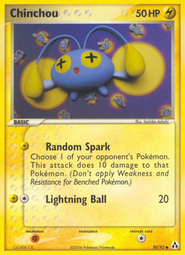 Chinchou (50/92) [EX: Legend Maker] | Eastridge Sports Cards & Games