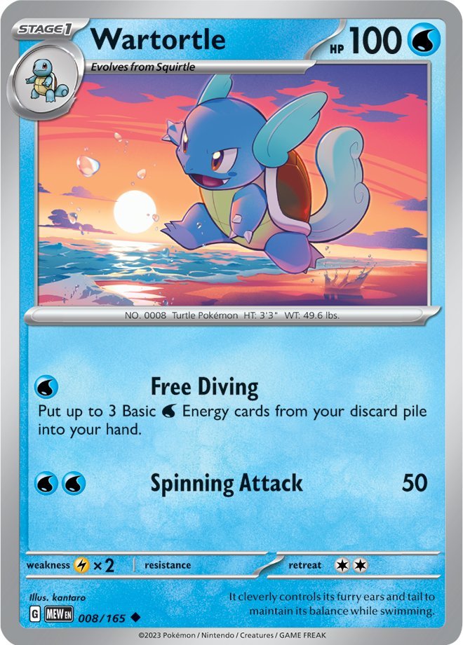 Wartortle (008/165) [Scarlet & Violet 151] | Eastridge Sports Cards & Games