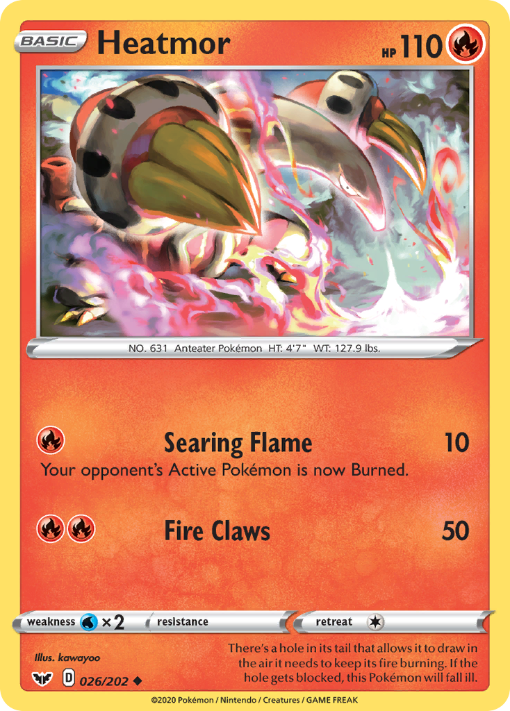 Heatmor (026/202) [Sword & Shield: Base Set] | Eastridge Sports Cards & Games
