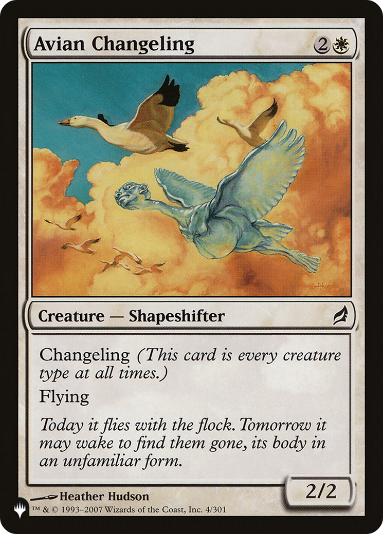 Avian Changeling [The List Reprints] | Eastridge Sports Cards & Games