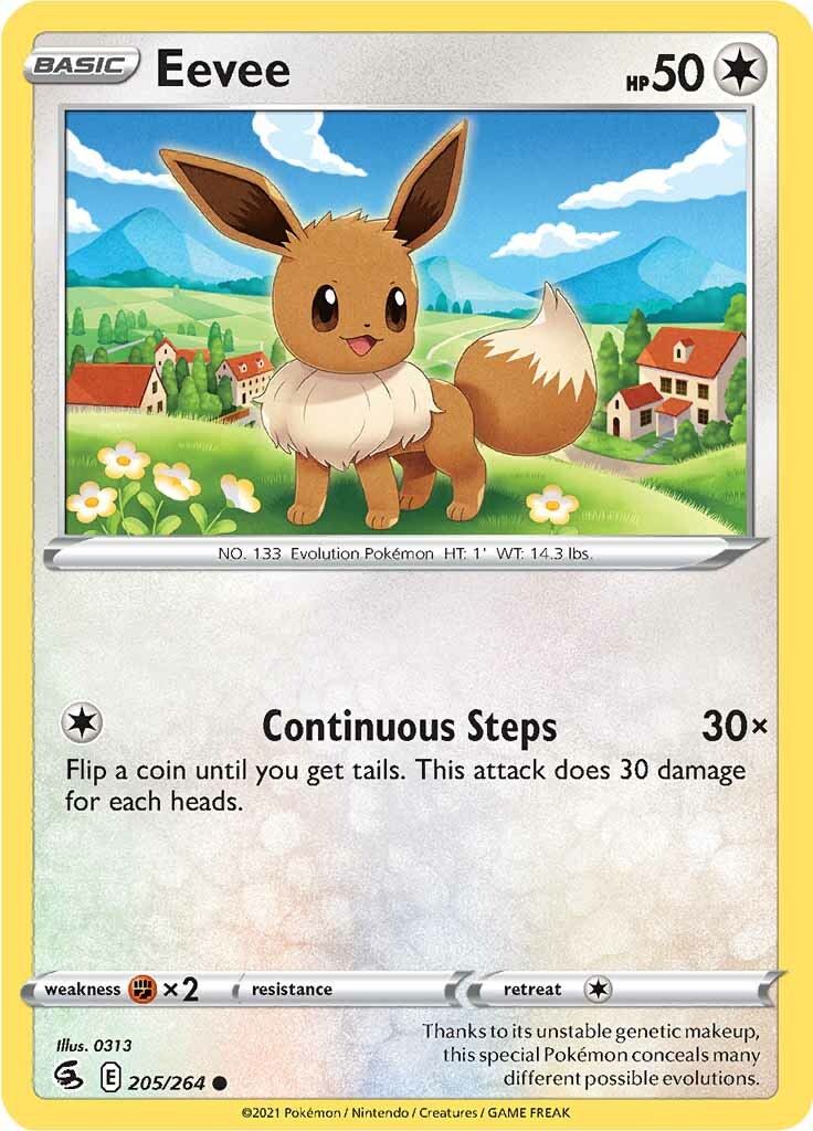 Eevee (205/264) [Sword & Shield: Fusion Strike] | Eastridge Sports Cards & Games