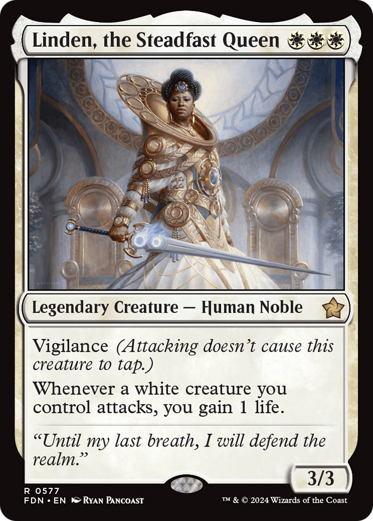 Linden, the Steadfast Queen [Foundations] | Eastridge Sports Cards & Games