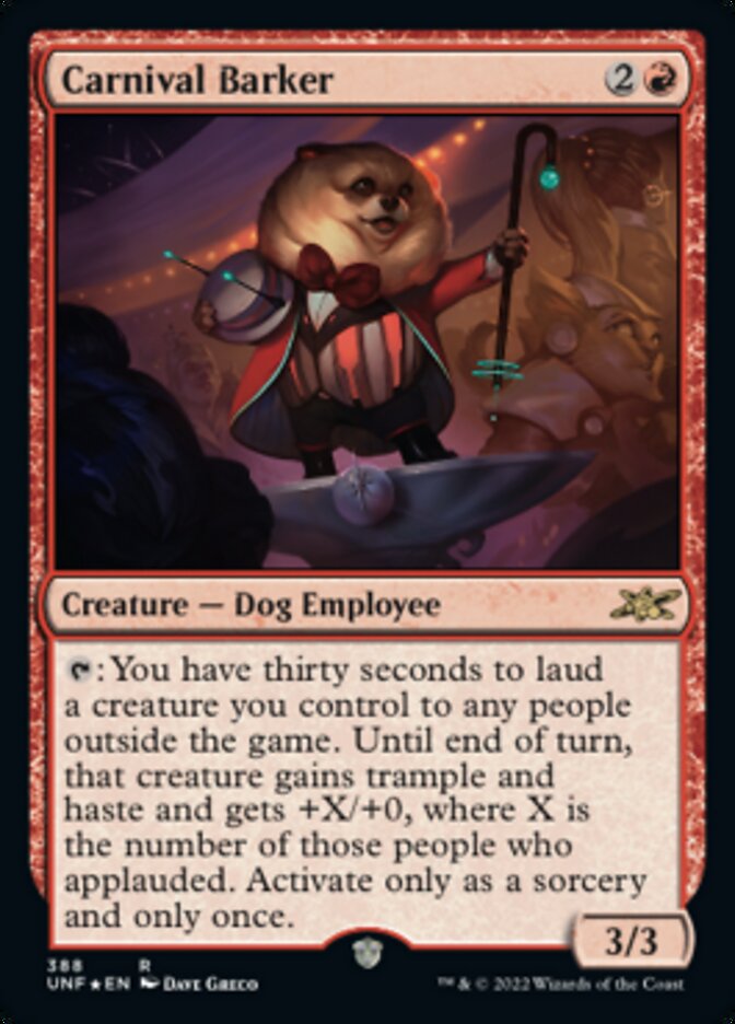 Carnival Barker (Galaxy Foil) [Unfinity] | Eastridge Sports Cards & Games