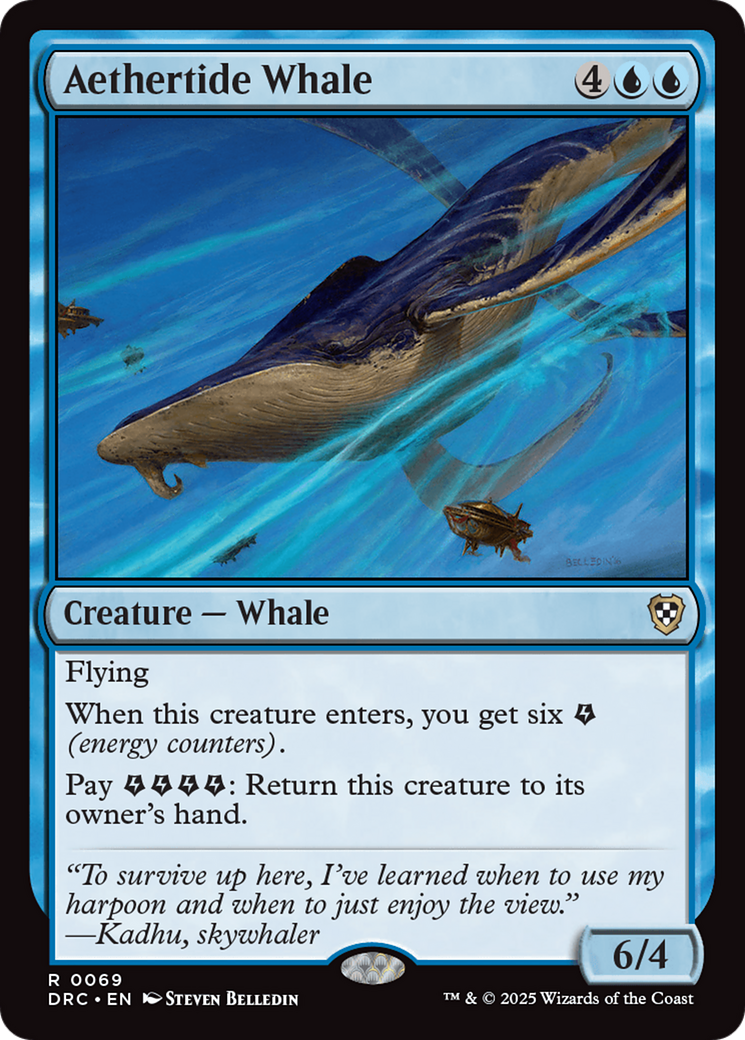 Aethertide Whale [Aetherdrift Commander] | Eastridge Sports Cards & Games