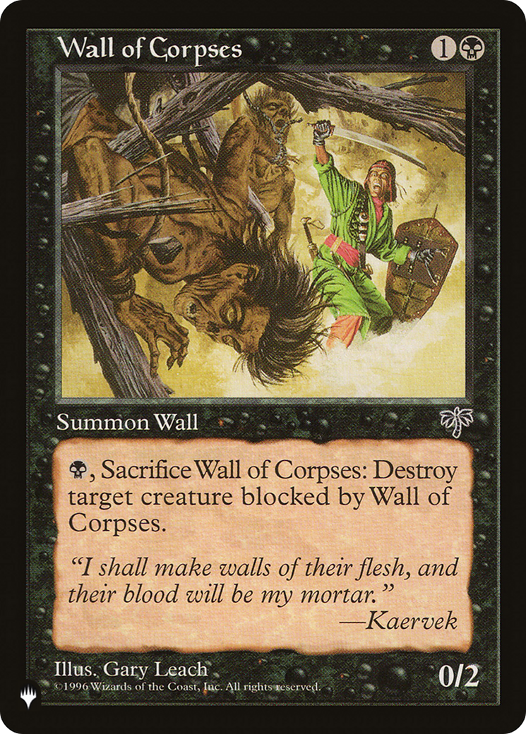 Wall of Corpses [The List Reprints] | Eastridge Sports Cards & Games