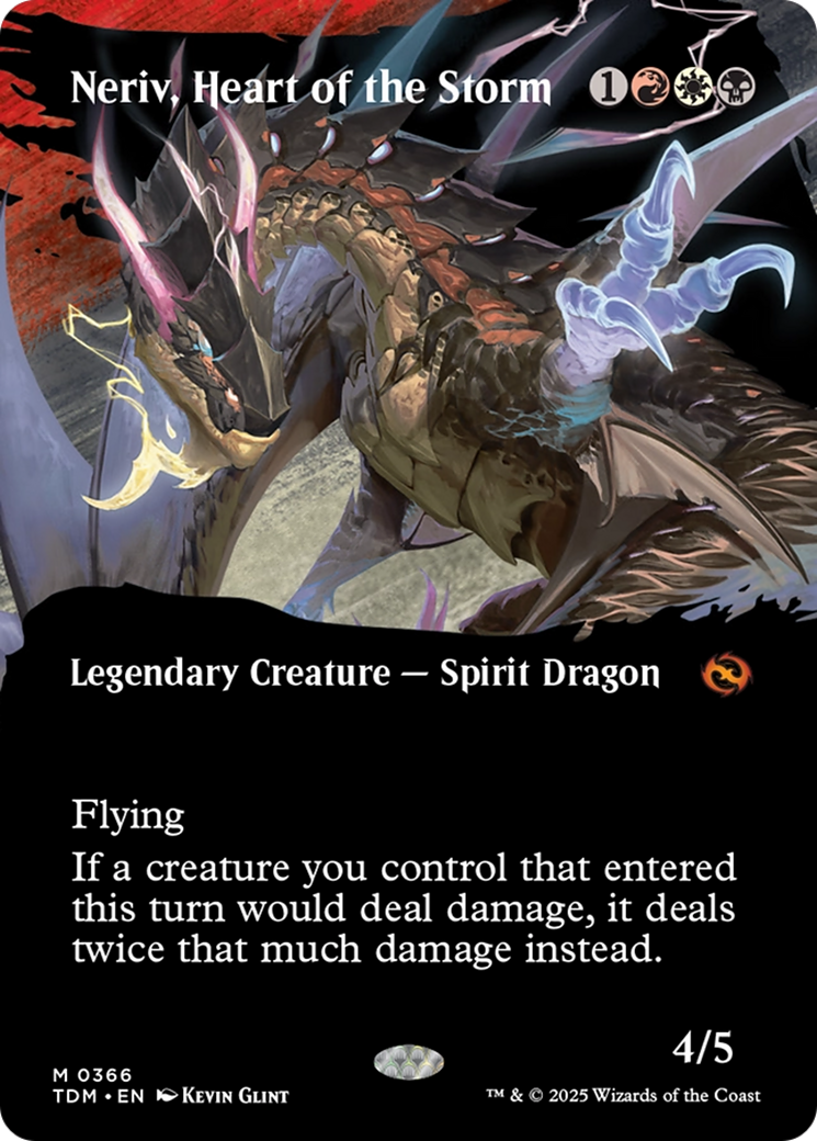 Neriv, Heart of the Storm (Borderless) [Tarkir: Dragonstorm] | Eastridge Sports Cards & Games