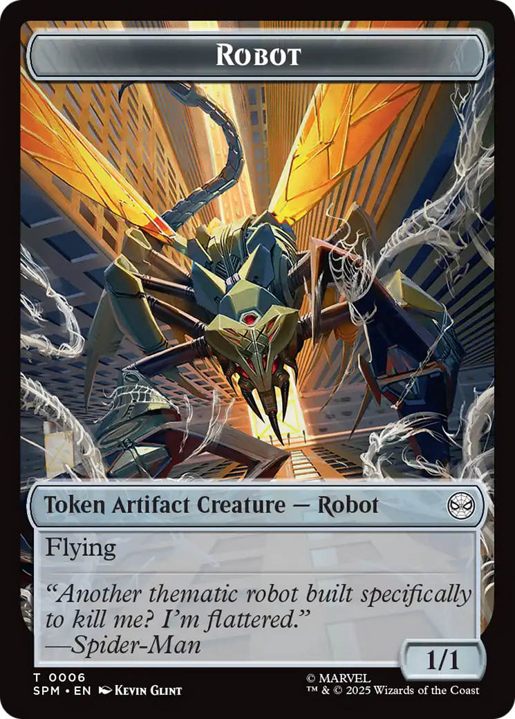 Food // Robot Double-Sided Token [Marvel's Spider-Man Tokens] | Eastridge Sports Cards & Games