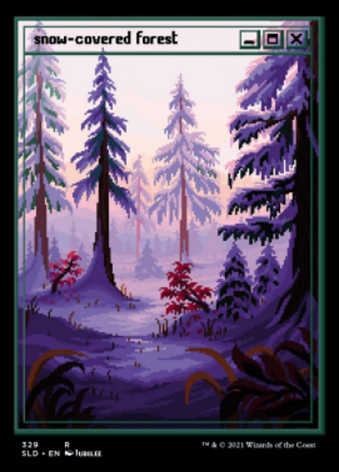 Snow-Covered Forest (Foil Etched) [Secret Lair Drop Series] | Eastridge Sports Cards & Games