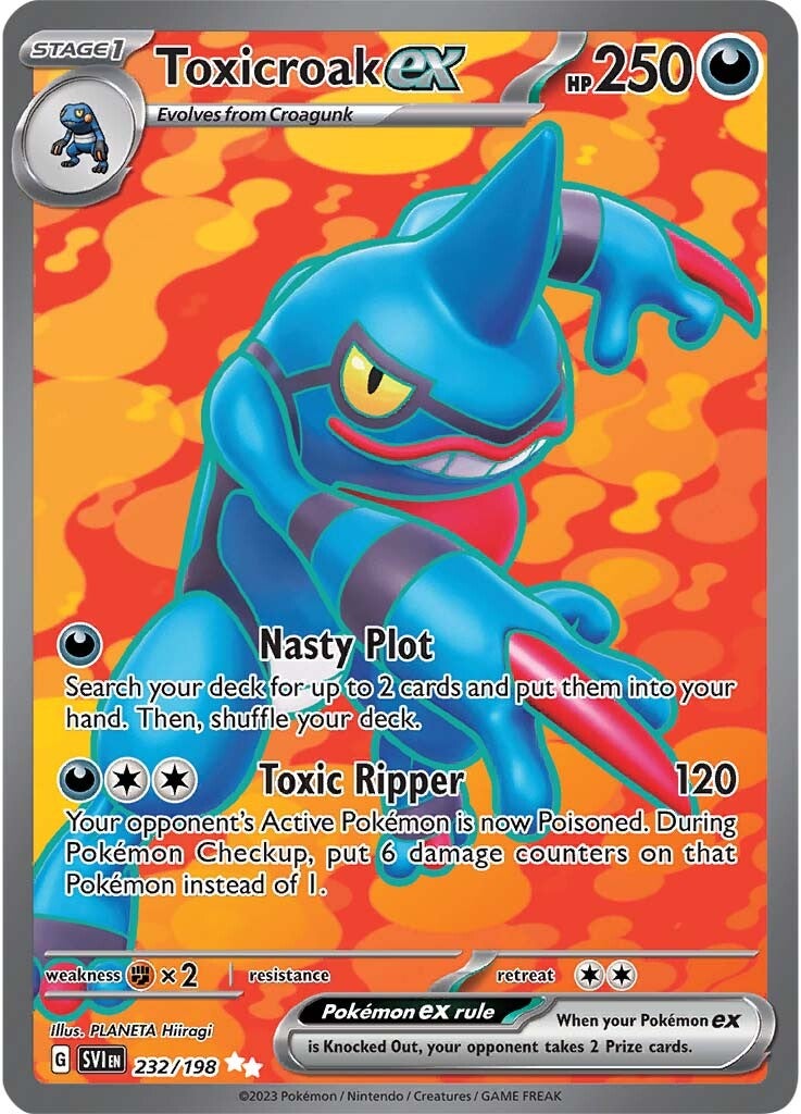 Toxicroak ex (232/198) [Scarlet & Violet: Base Set] | Eastridge Sports Cards & Games