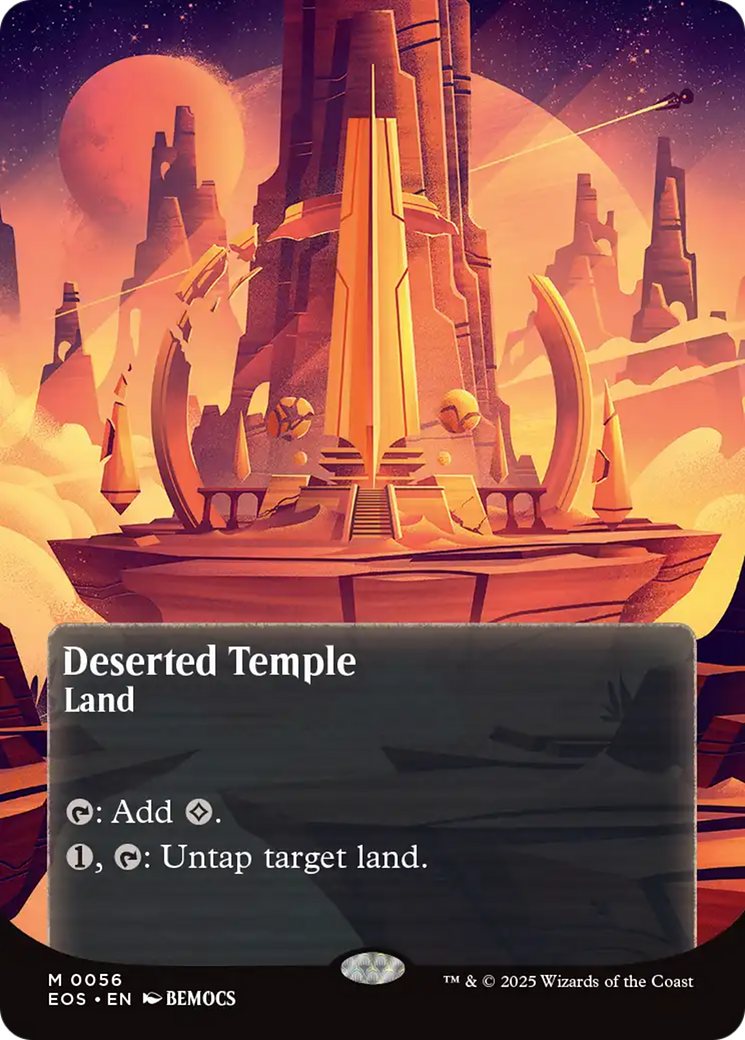 Deserted Temple (0056) (Borderless) [Edge of Eternities: Stellar Sights] | Eastridge Sports Cards & Games