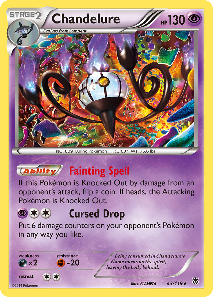 Chandelure (43/119) [XY: Phantom Forces] | Eastridge Sports Cards & Games