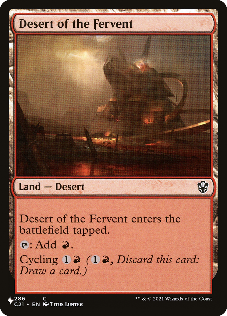 Desert of the Fervent [The List] | Eastridge Sports Cards & Games