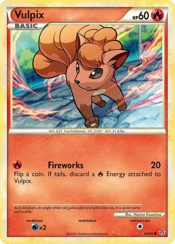 Vulpix (68/95) [HeartGold & SoulSilver: Unleashed] | Eastridge Sports Cards & Games