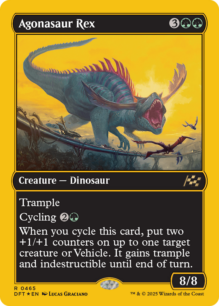 Agonasaur Rex (First-Place Foil) [Aetherdrift] | Eastridge Sports Cards & Games