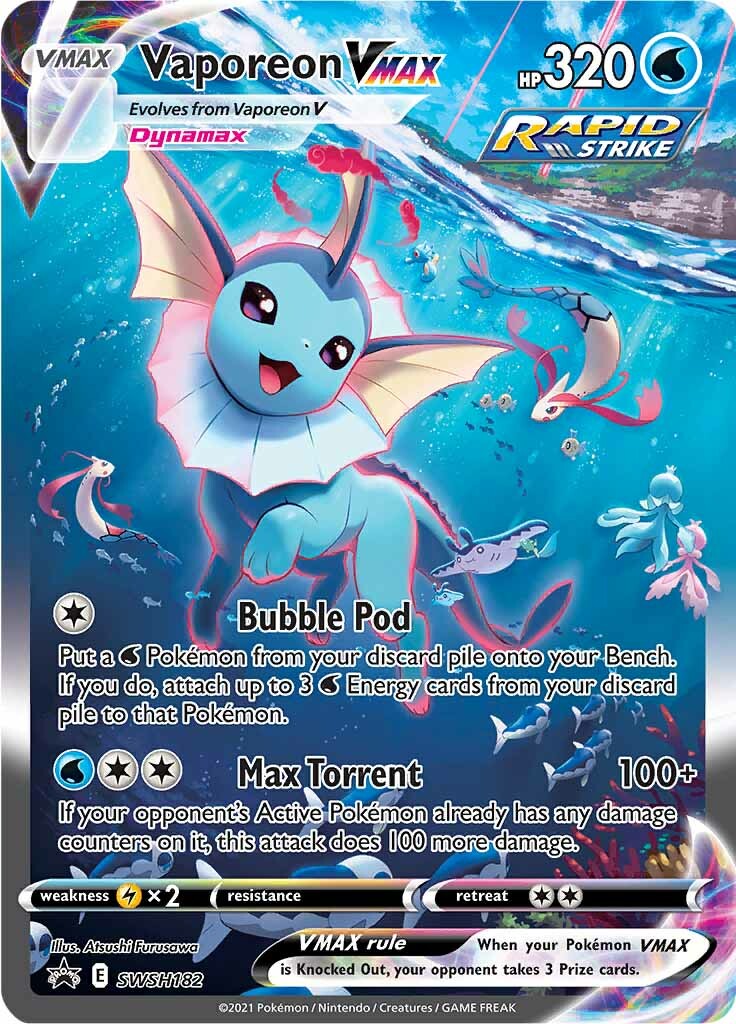 Vaporeon VMAX (SWSH182) [Sword & Shield: Black Star Promos] | Eastridge Sports Cards & Games
