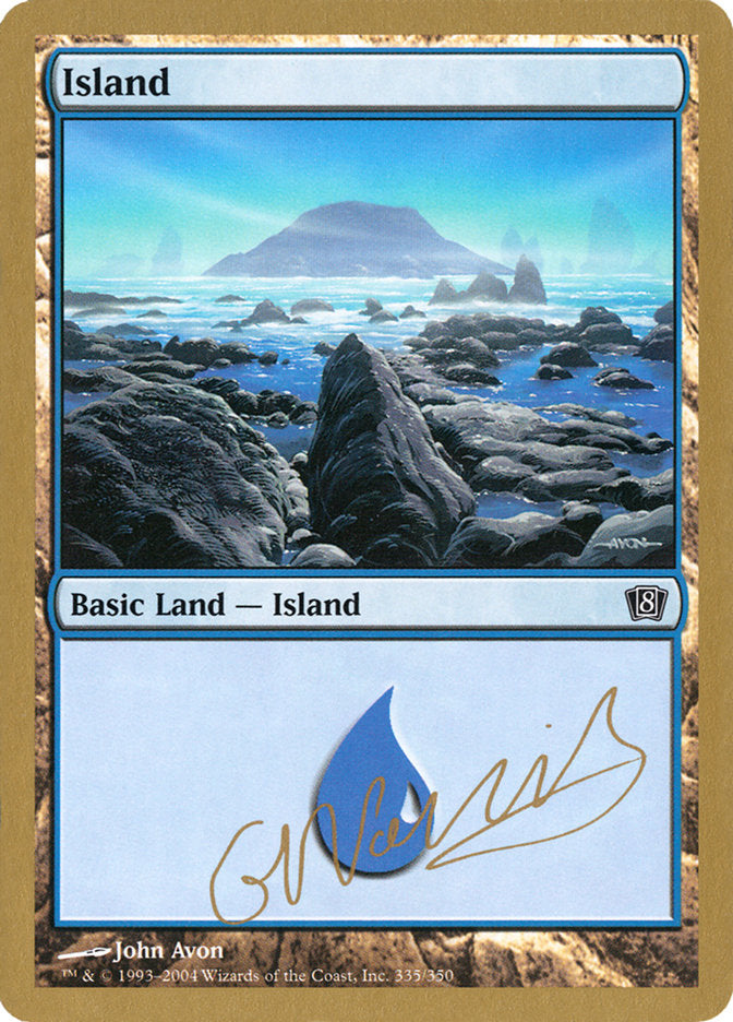 Island (gn335) (Gabriel Nassif) [World Championship Decks 2004] | Eastridge Sports Cards & Games