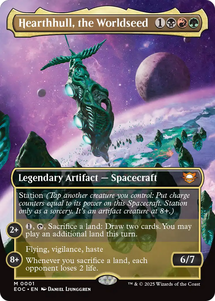 Hearthhull, the Worldseed (Borderless) [Edge of Eternities Commander] | Eastridge Sports Cards & Games