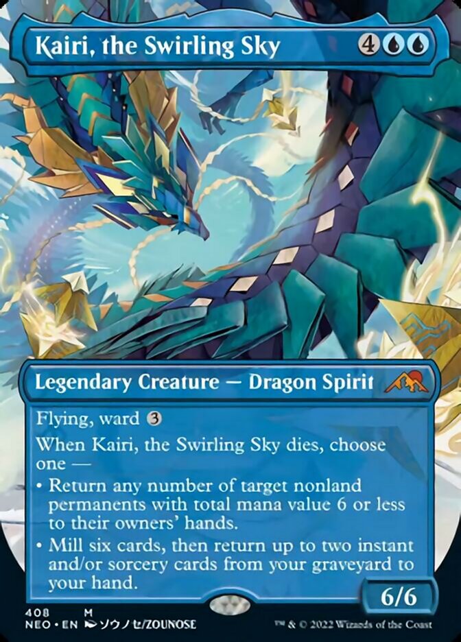 Kairi, the Swirling Sky (Borderless Alternate Art) [Kamigawa: Neon Dynasty] | Eastridge Sports Cards & Games