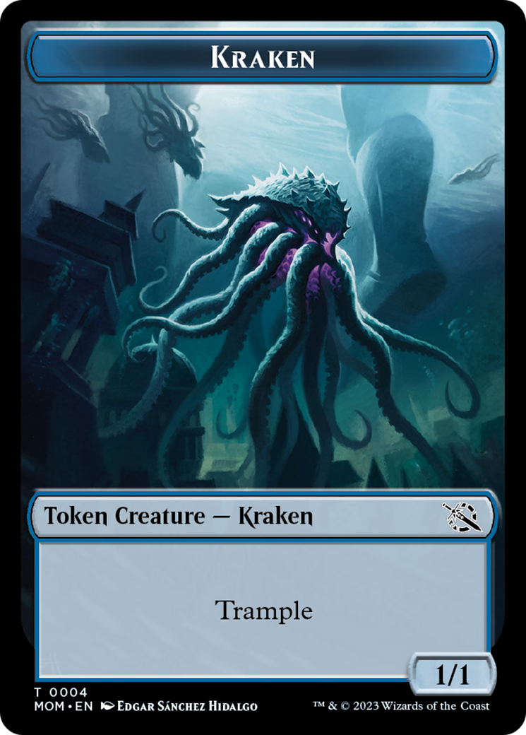 Treasure (21) // Kraken Double-Sided Token [March of the Machine Tokens] | Eastridge Sports Cards & Games