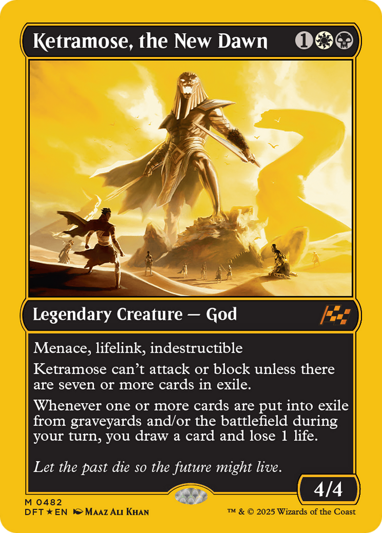 Ketramose, the New Dawn (First-Place Foil) [Aetherdrift] | Eastridge Sports Cards & Games