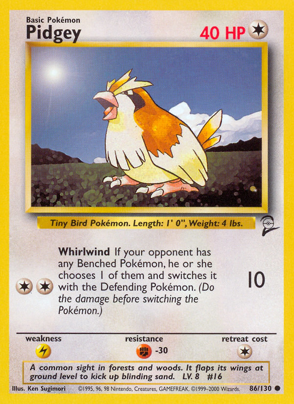 Pidgey (86/130) [Base Set 2] | Eastridge Sports Cards & Games