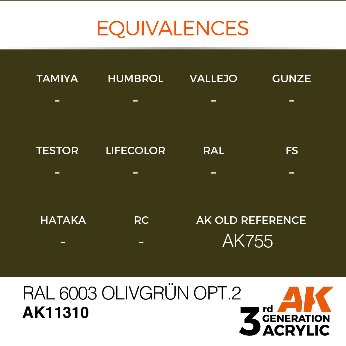 RAL 6003 Olivgrun Opt. 2 - AFV (17ml) | Eastridge Sports Cards & Games