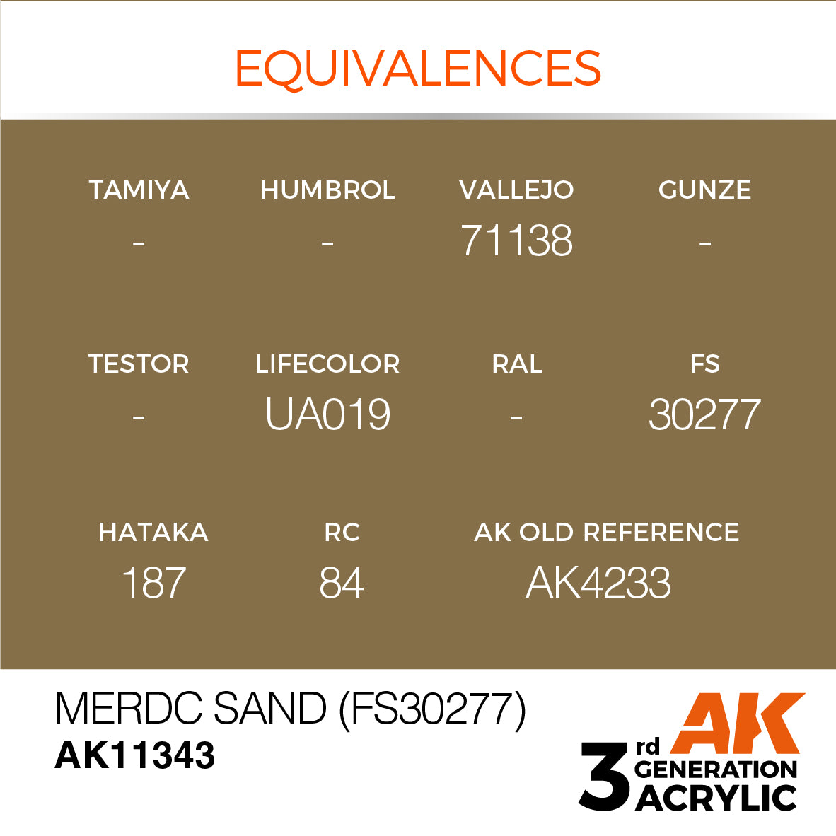 Merdc Sand (FS30277) - AFV (17ml) | Eastridge Sports Cards & Games