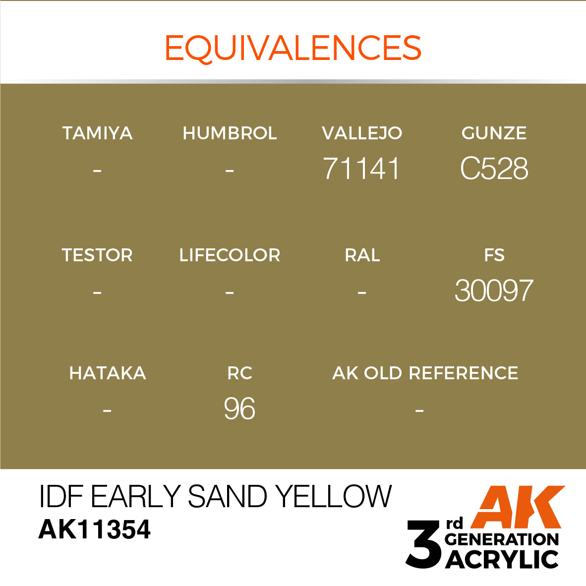 IDF Early Sand Yellow - AFV (17ml) | Eastridge Sports Cards & Games