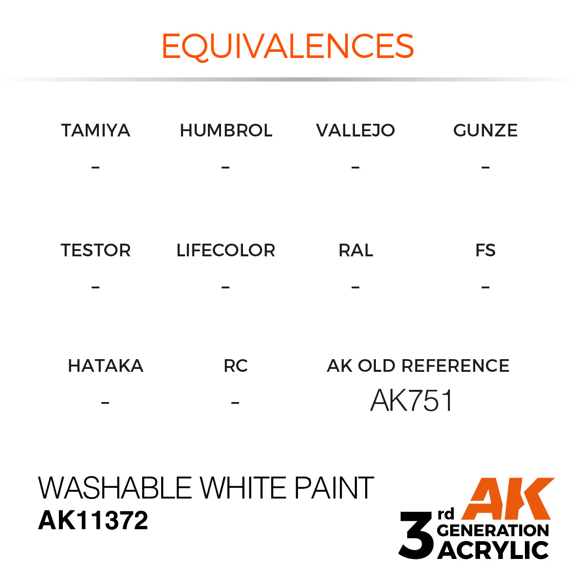 Washable White Paint - AFV (17ml) | Eastridge Sports Cards & Games