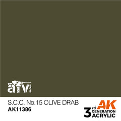 S.C.C. No. 15 Olive Drab  - AFV (17ml) | Eastridge Sports Cards & Games