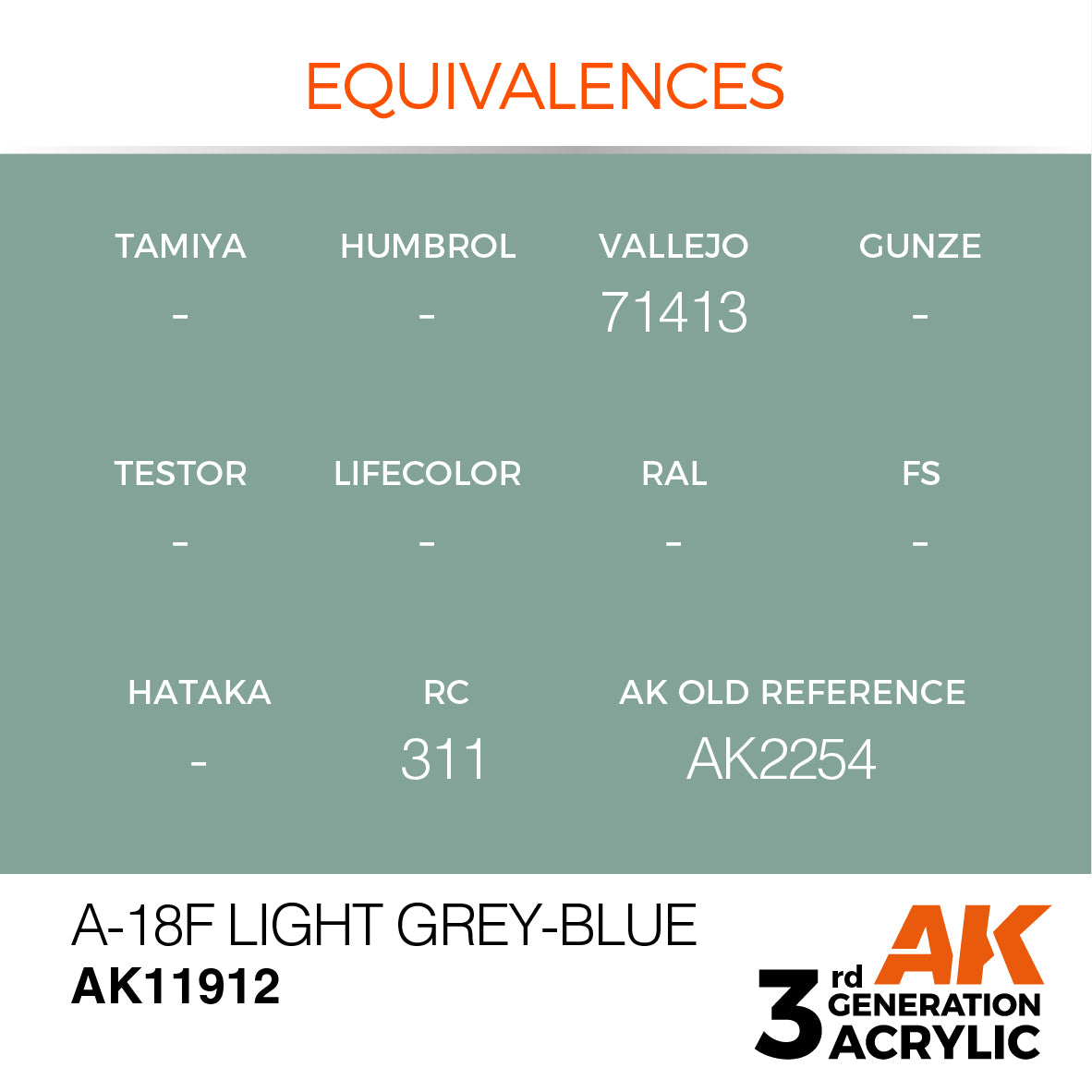 A-18F Light Grey-Blue - Air (17ml) | Eastridge Sports Cards & Games