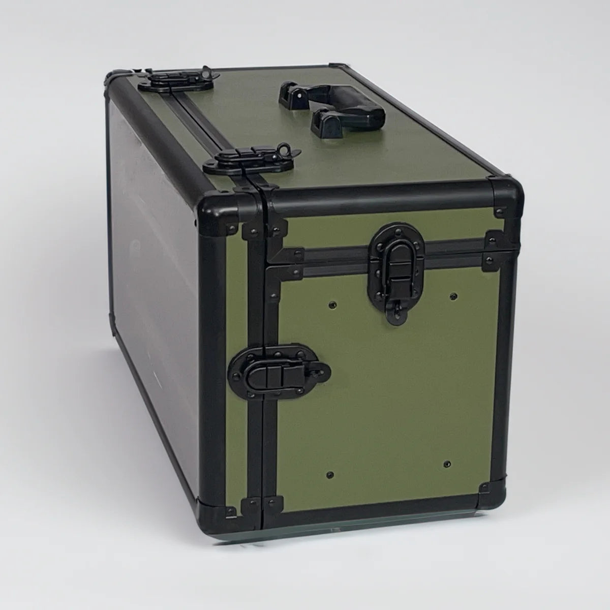 Table War Bundle Trays + Tower: Half-size Case - Olive Green | Eastridge Sports Cards & Games